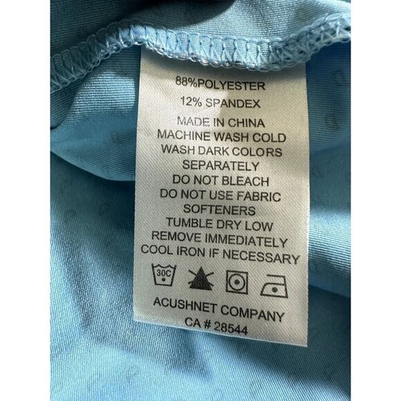 Footjoy Golf Polo Mens Blue Striped Short Sleeve Shirt Large Paiute Golf - Picture 12 of 12